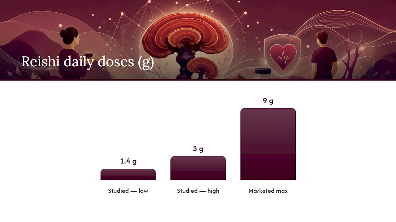 What Dosage of Reishi Is Used in Studies, and How Do You Read a Label? — overview diagram