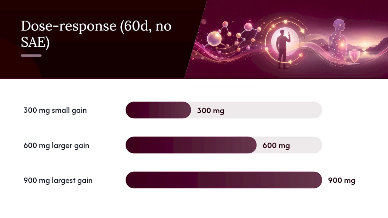 NMN dose response across three daily doses