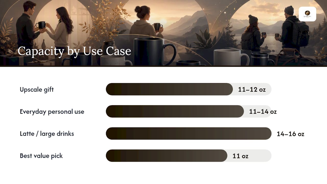 Comparison diagram of mug use cases and features