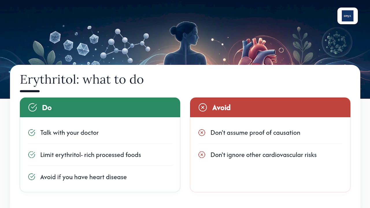 Are Erythritol and Xylitol Linked to Heart Problems? — overview diagram