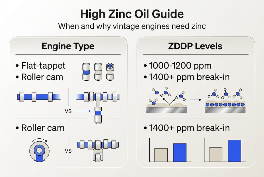 Infographic for high zinc oil facts and usage