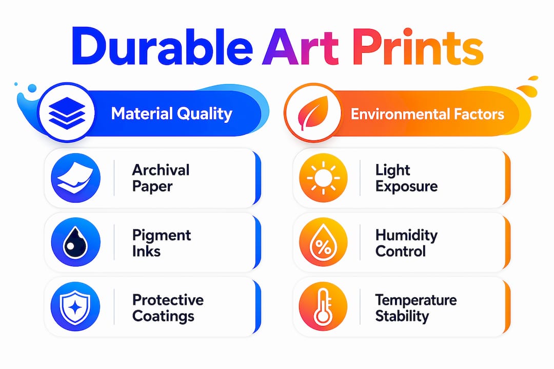 Infographic comparing material quality and environmental factors
