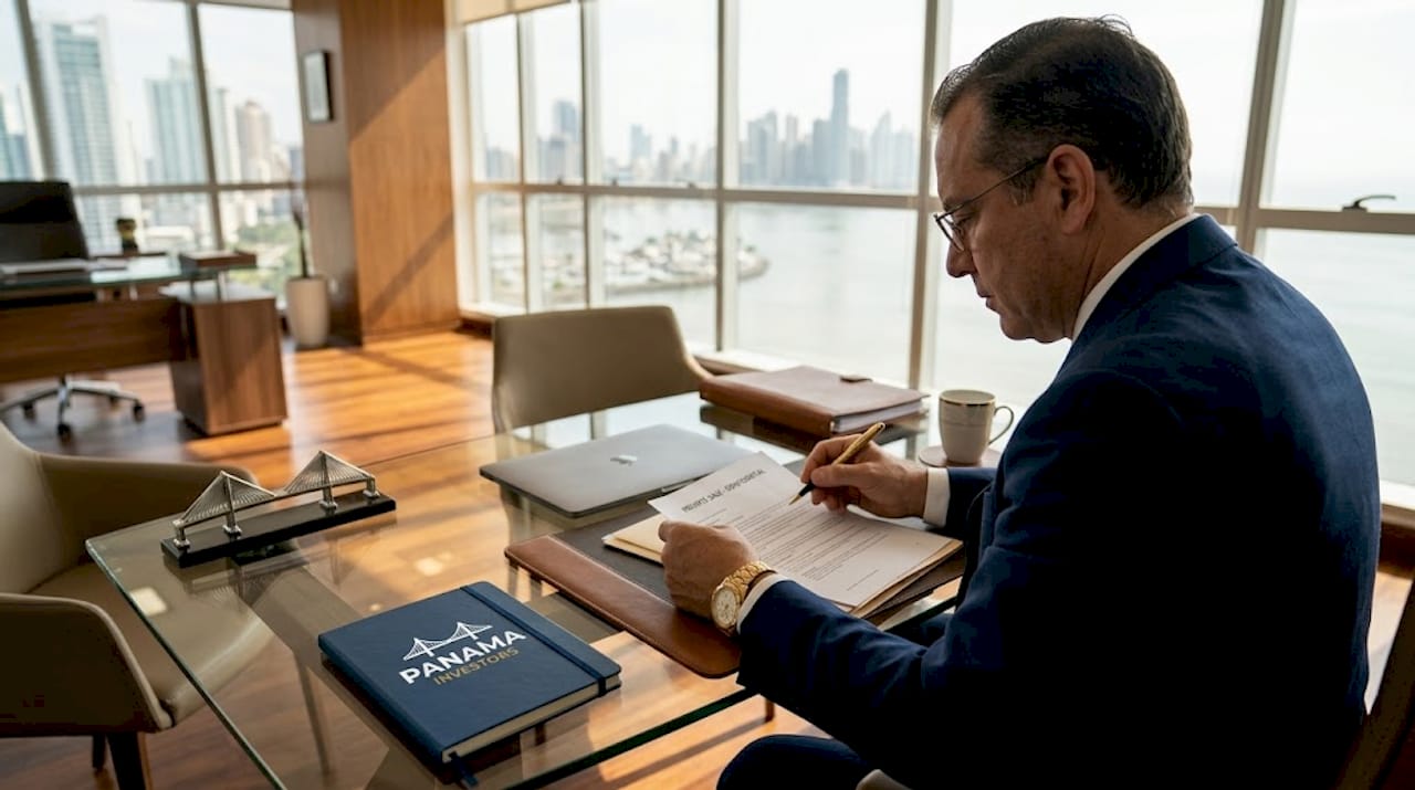 Advisor reviewing elite real estate paperwork