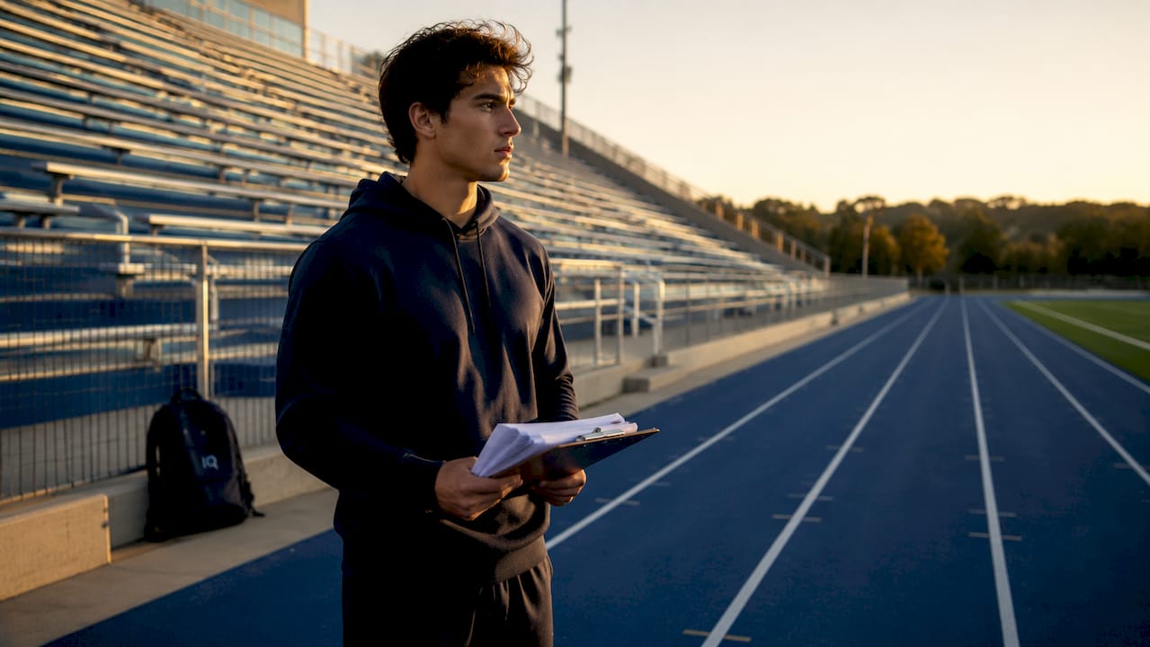 College athlete contemplating transfer outdoors