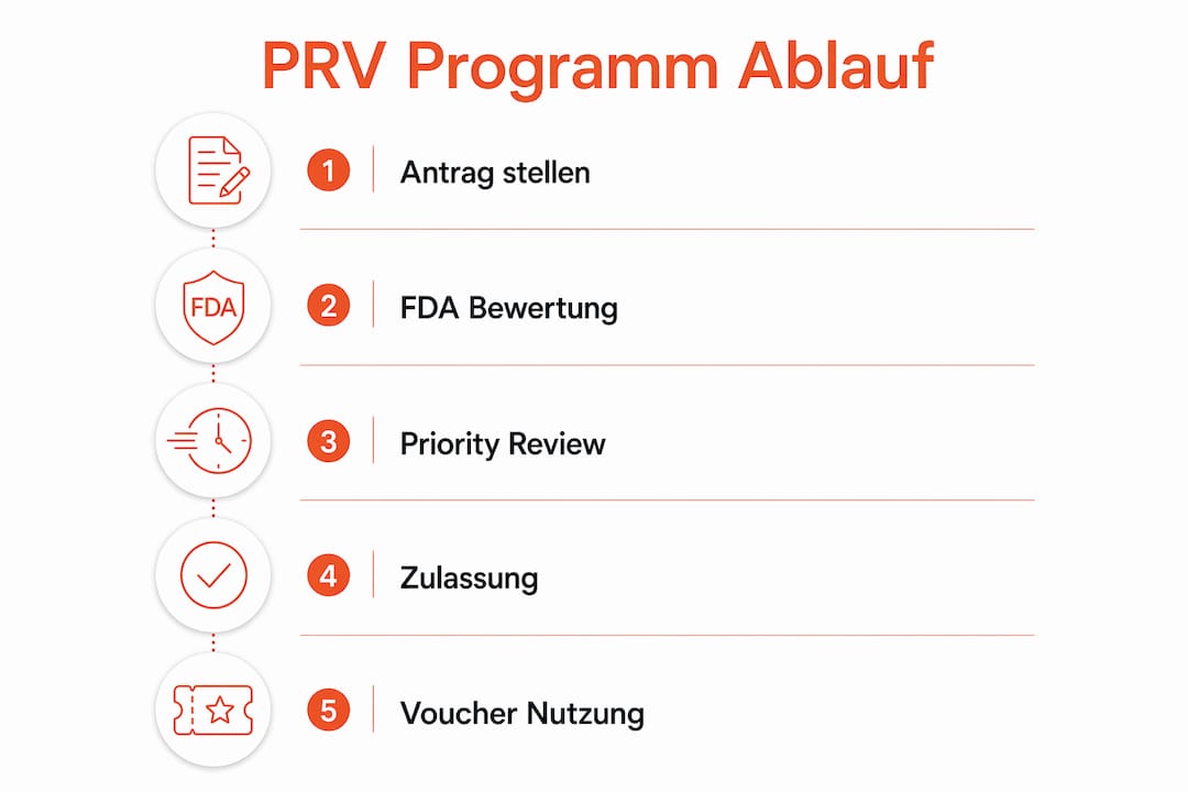 Infografik: So funktioniert das Priority Review Voucher Programm