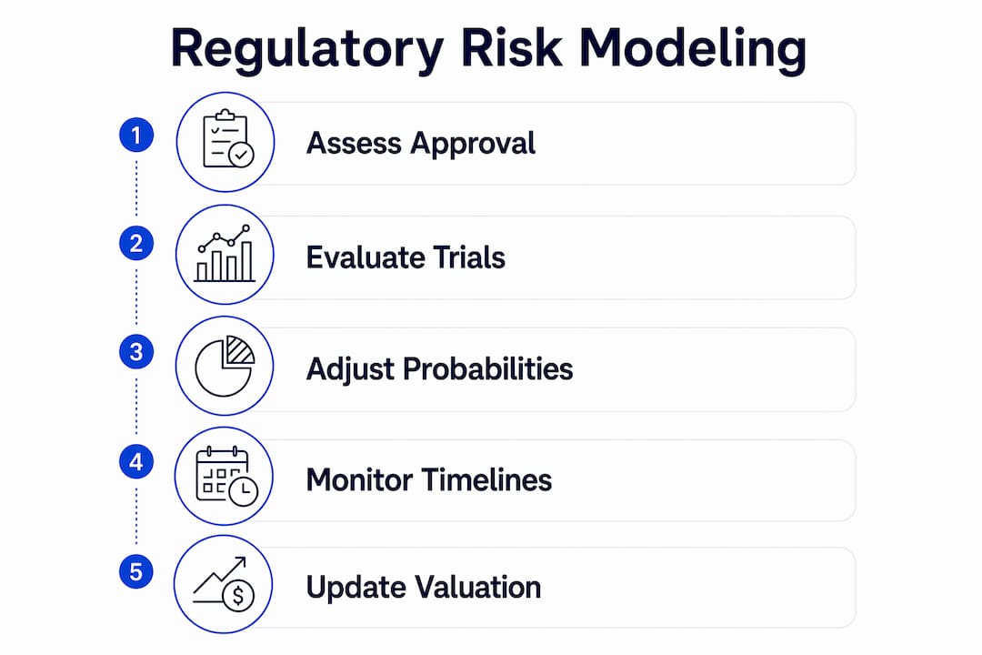 Infographic of regulatory risk modeling steps