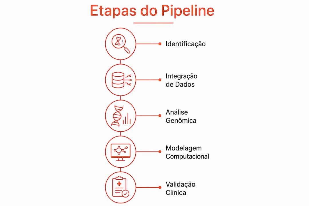 Infográfico detalhando as fases do desenvolvimento de tratamentos para doenças ultra-raras