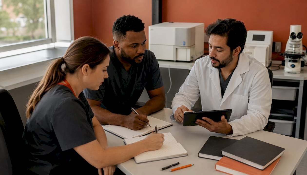 Formação prática de técnicos em laboratório equipado com tecnologia de ponta