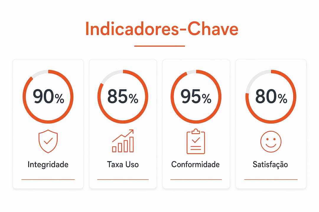 Infografia sobre os principais indicadores de qualidade do biobanco