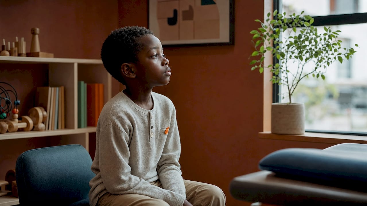 Espace d’attente pour les enfants et leurs parents chez le pédiatre