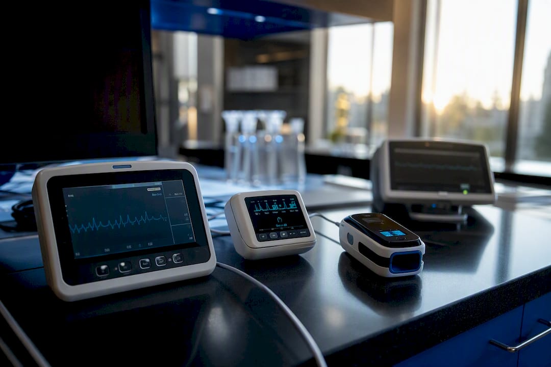 Clinical monitoring devices close-up