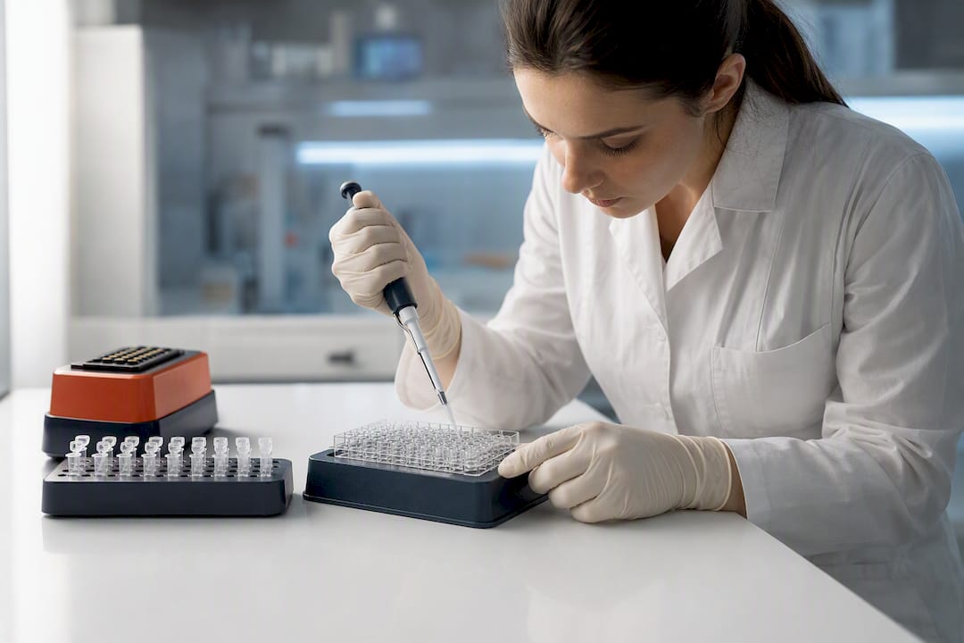 Plaque de qPCR utilisée pour la validation d’un ASO