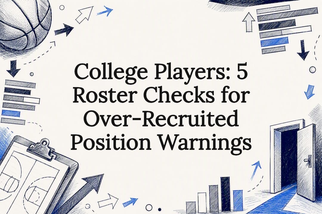 College roster warning title card illustration