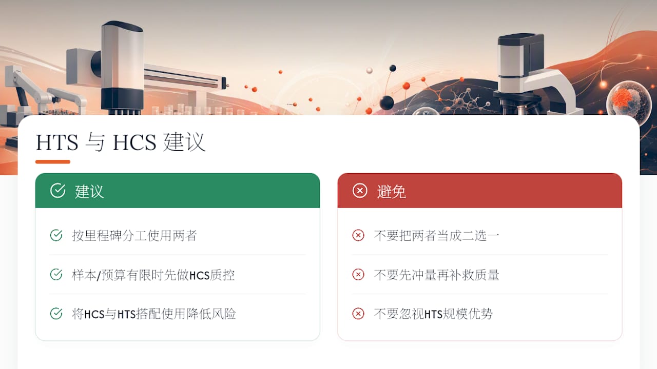 作者观点:把 HTS 与 HCS 当成互补工具而不是二选一 — overview diagram