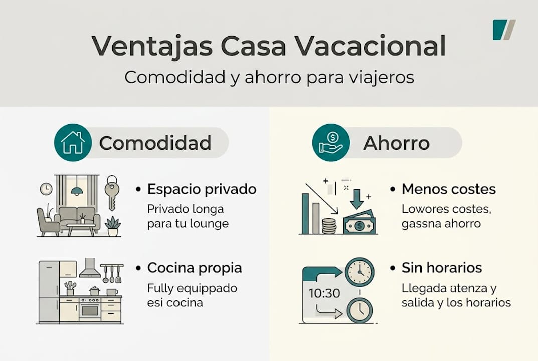 Infografía: razones para elegir una casa vacacional en Las Palmas