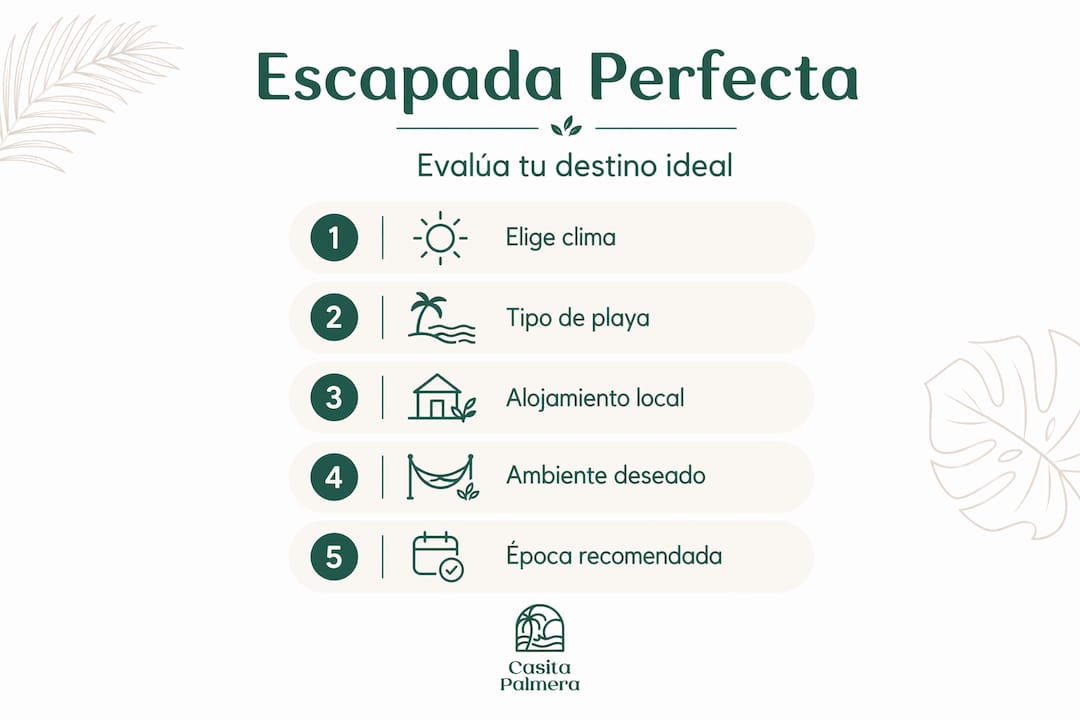 Infografía: consejos para elegir tu escapada perfecta a la playa