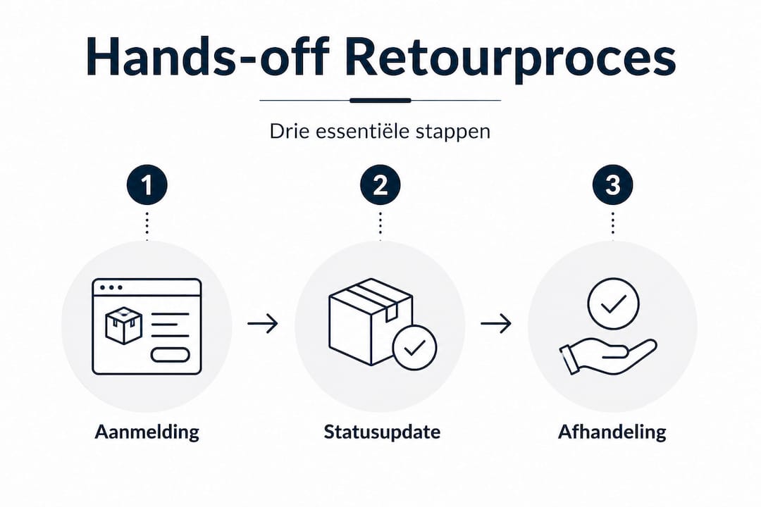 Infographic: zo werkt ons retourproces in drie eenvoudige stappen