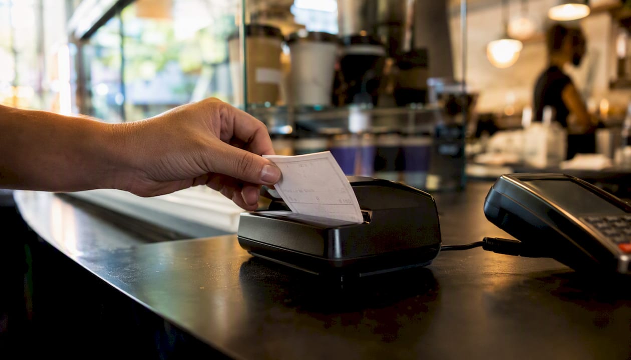 Merchant scanning check for remote deposit