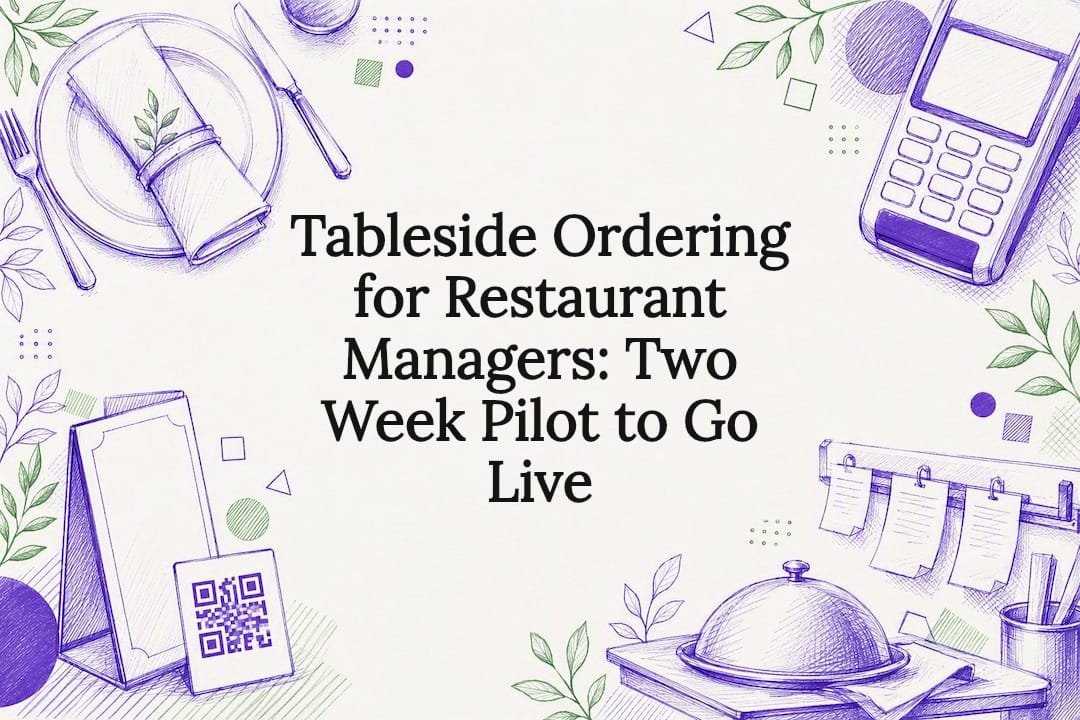 Tableside Ordering for Restaurant Managers: Two Week Pilot to Go Live