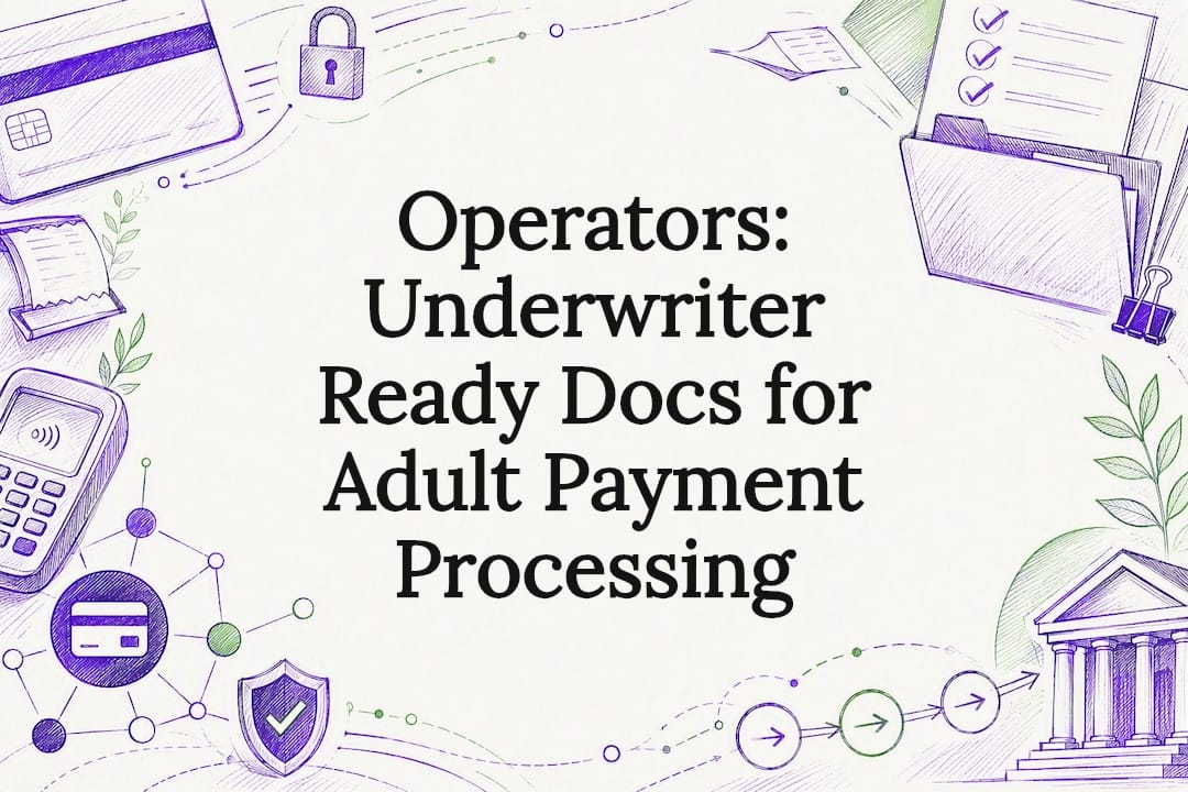 Operators: Underwriter Ready Docs for Adult Payment Processing