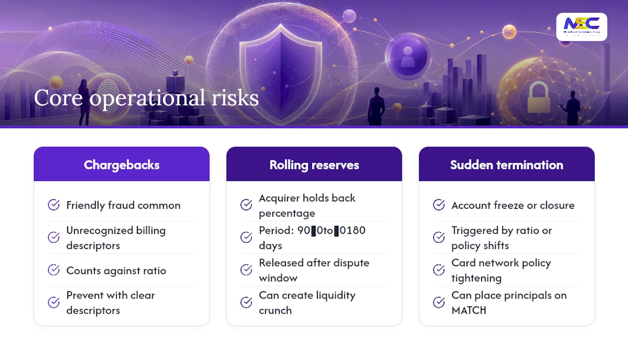 Key Operational Challenges Adult Merchants Face — overview diagram