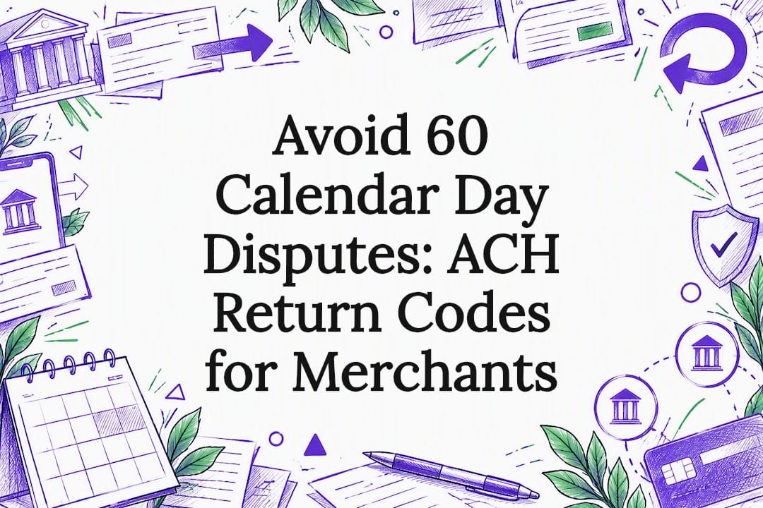 Avoid 60 Calendar Day Disputes: ACH Return Codes for Merchants