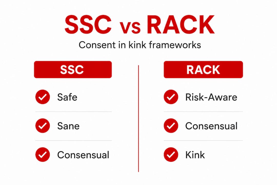 Infographic comparing SSC and RACK kink frameworks