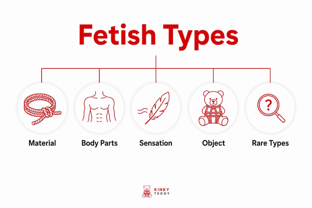 Infographic showing main fetish categories hierarchy