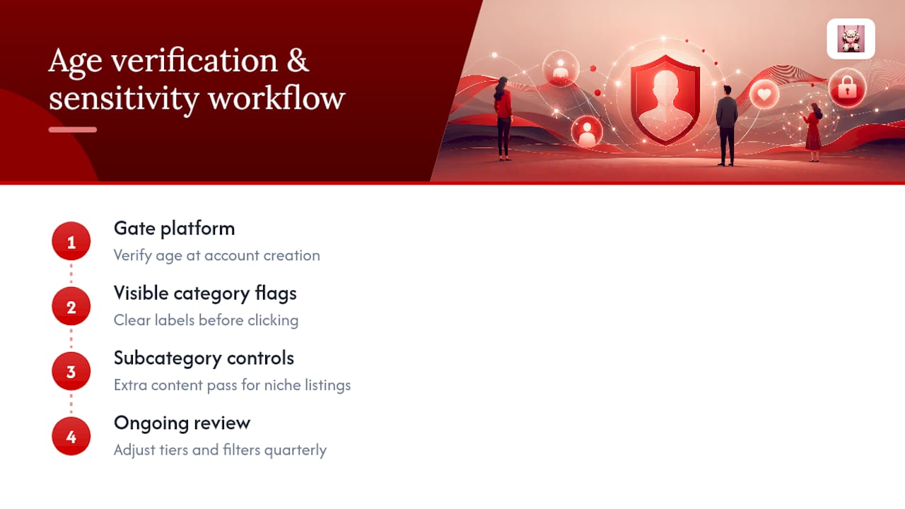 How Do You Handle Content Sensitivity and Age Verification by Category? — overview diagram