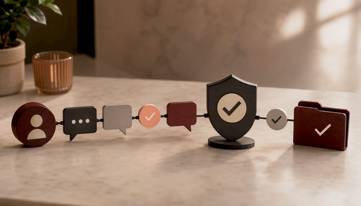 Secure message and moderation pathway