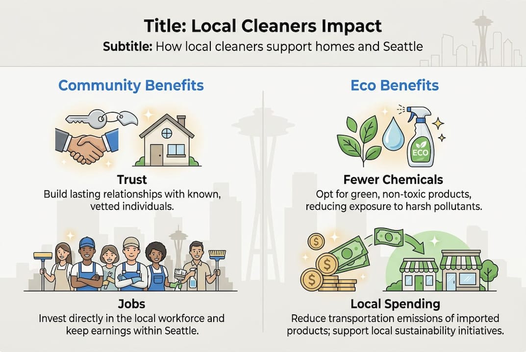 Infographic: local cleaners’ impact in Seattle