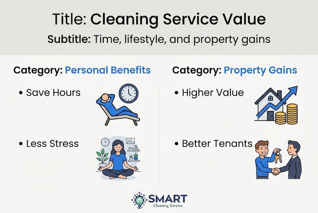 Infographic on cleaning services benefits