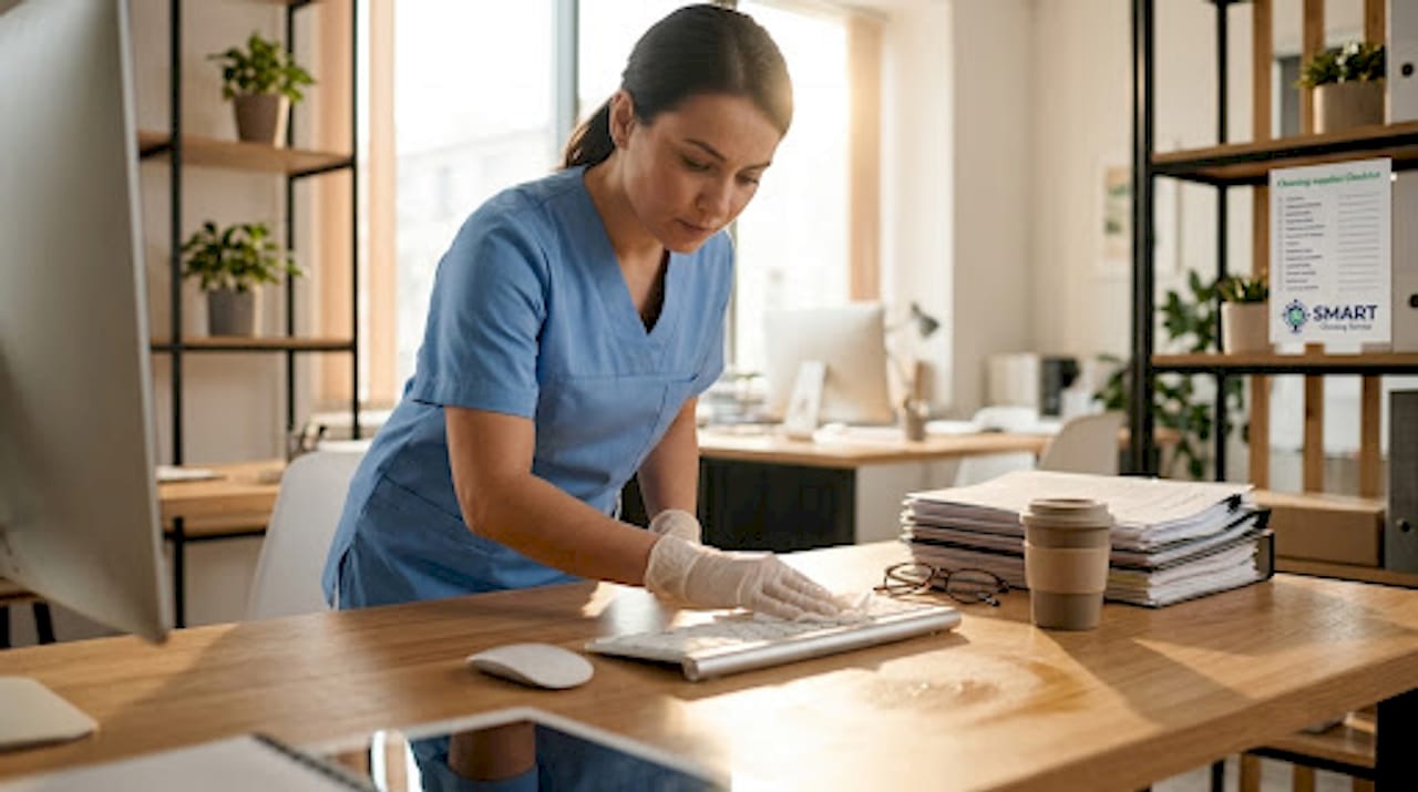 Cleaner disinfecting keyboard and mouse