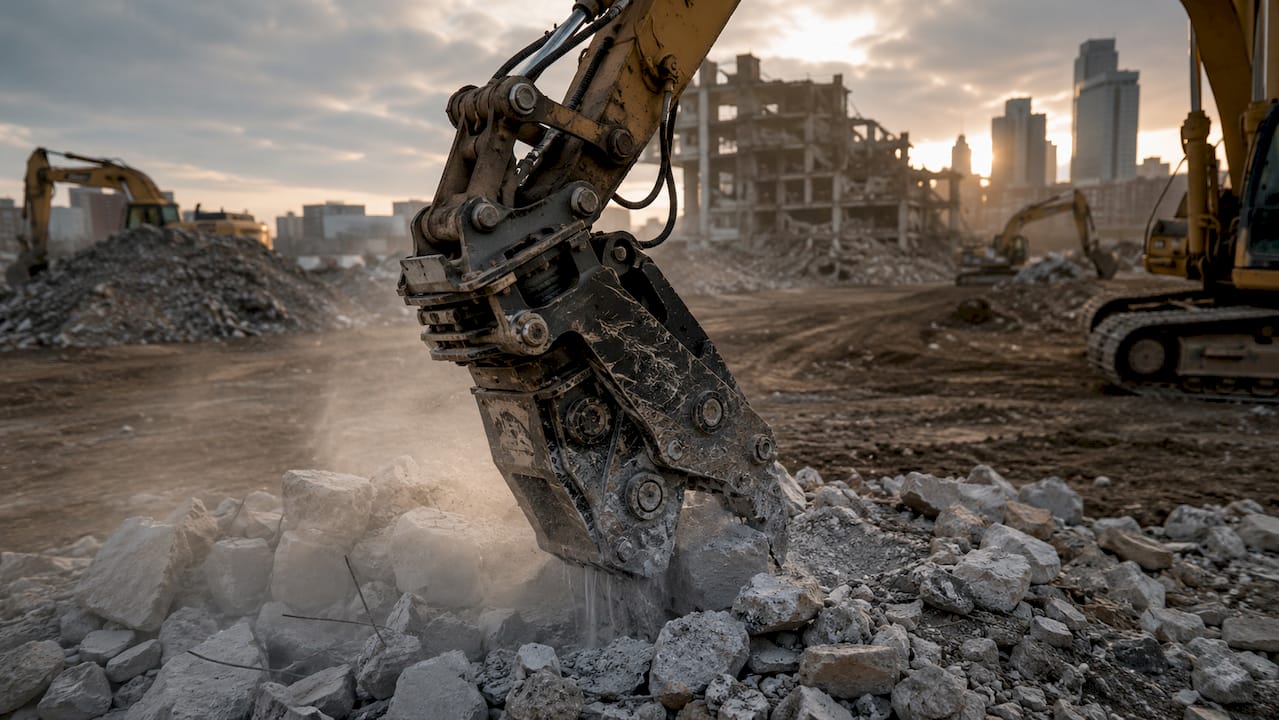 ShearCore FC-75 demolition equipment in action