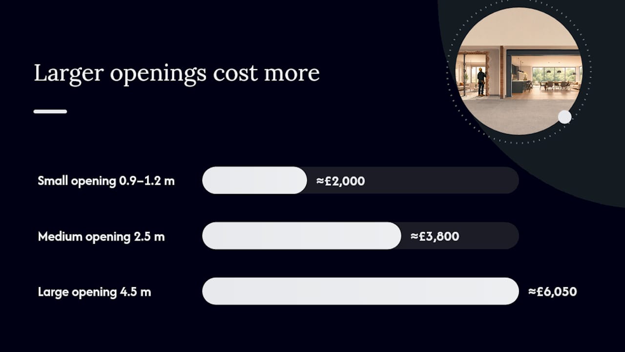 Three UK example cost estimates — overview diagram