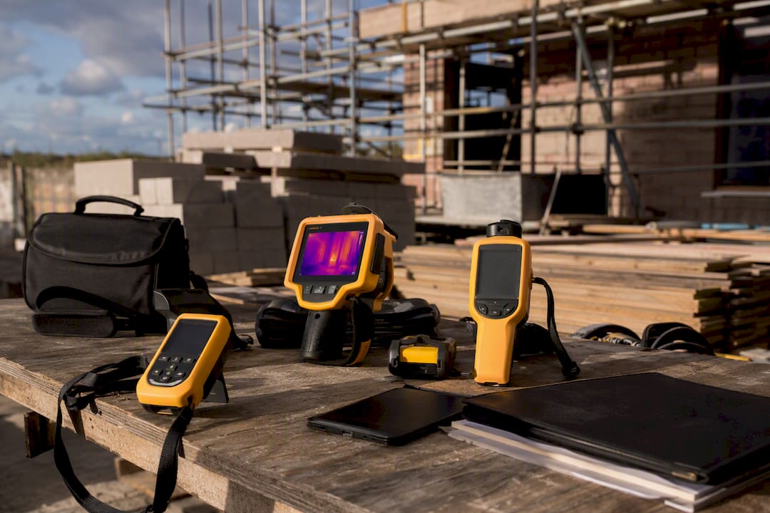 Compliance tools and safety signage on refurbishment site