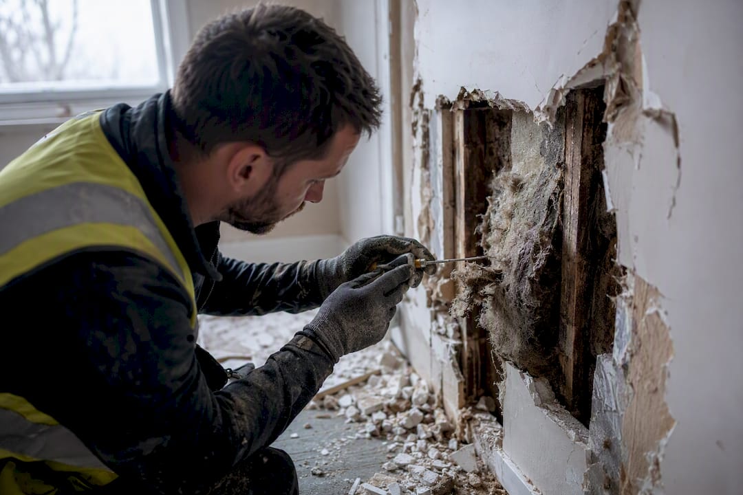 Destructive asbestos sampling in refurbishment