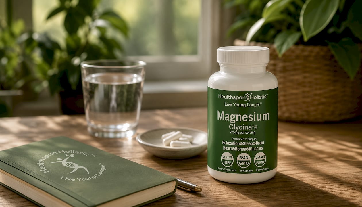 Magnesium Glycinate Supplement 90 Capsules