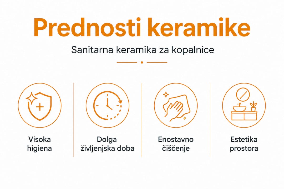 Infografika: glavne prednosti sanitarne keramike