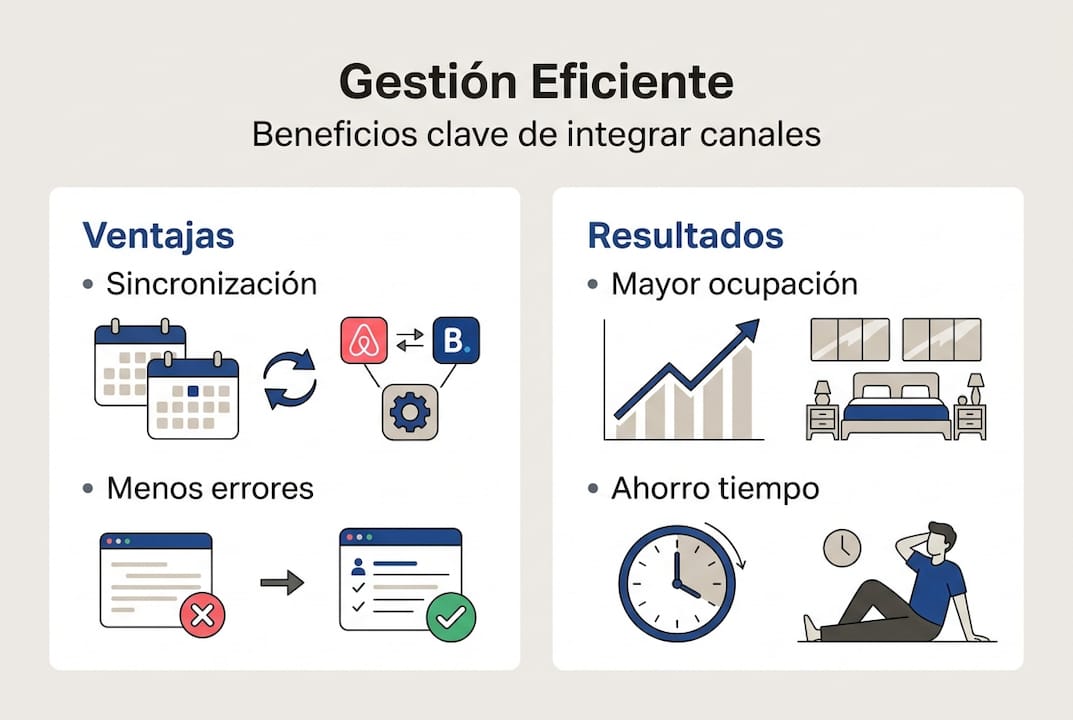 Infographic: How to connect and manage your Airbnb and Booking reservations from a single platform