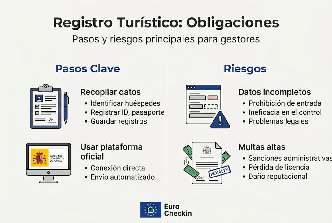 Infografía: cómo hacer el trámite de registro turístico, pasos clave y riesgos a tener en cuenta