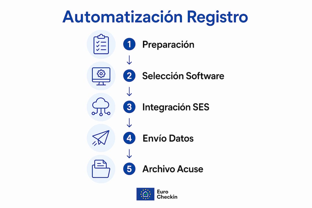 Infografía: Guía práctica para automatizar el alta en el registro turístico en España