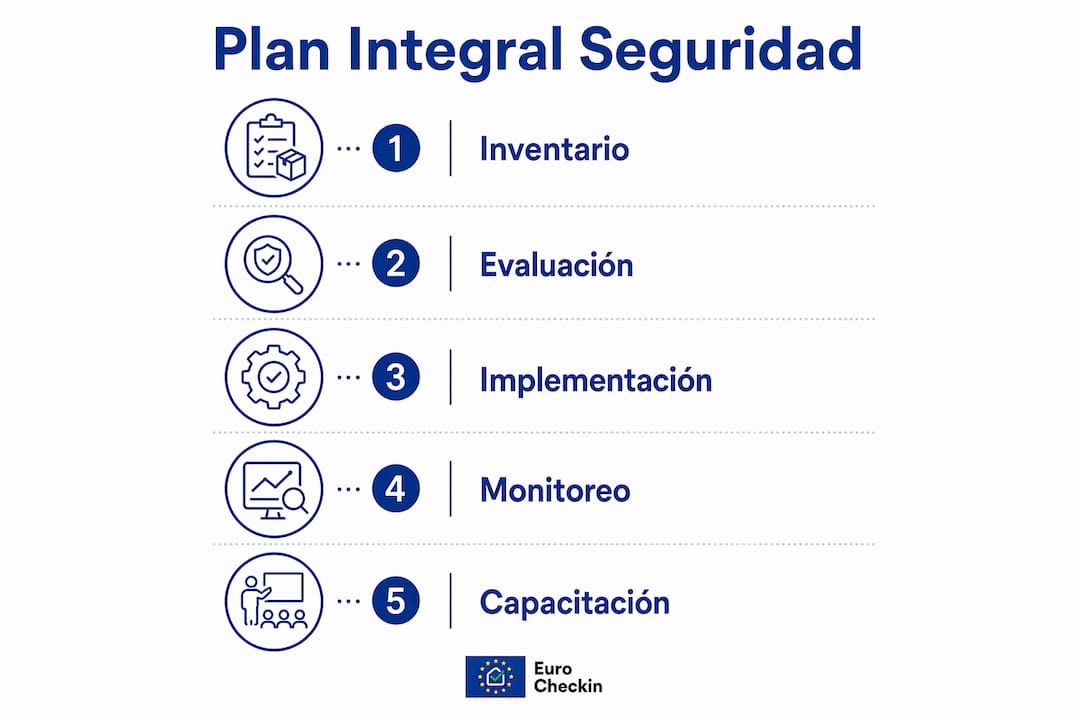 Infografía: guía paso a paso para diseñar un plan de seguridad integral