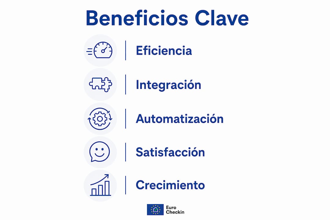 Infografía sobre las principales ventajas de digitalizar la administración de hoteles