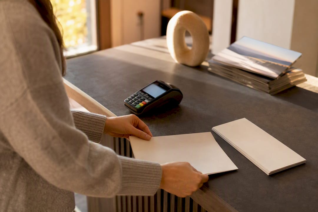Host arranging cleaning fee notice with payment terminal