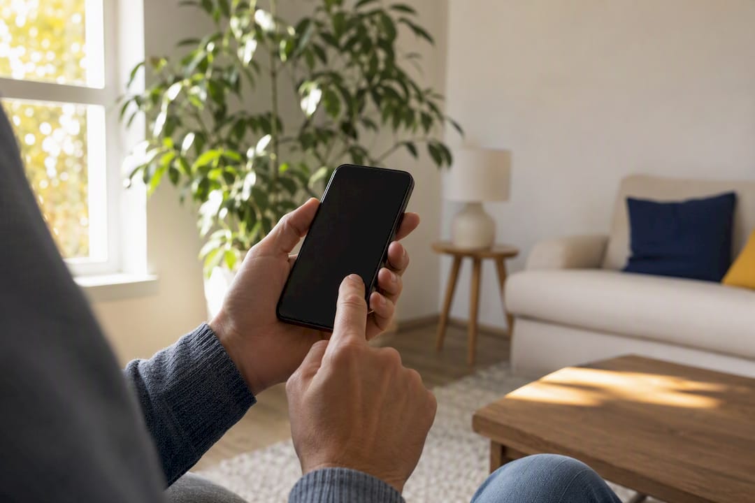 Mani che cancellano dati su uno smartphone