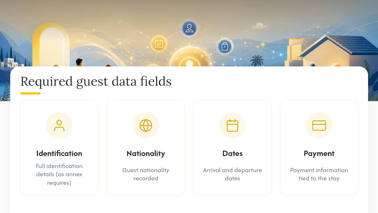 Required Spanish guest reporting data fields