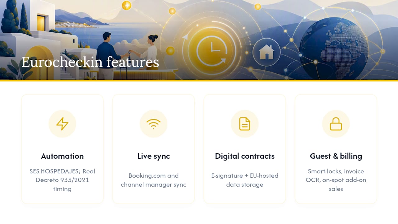 Get Your Booking.com Listings Compliant With Eurocheckin — overview diagram