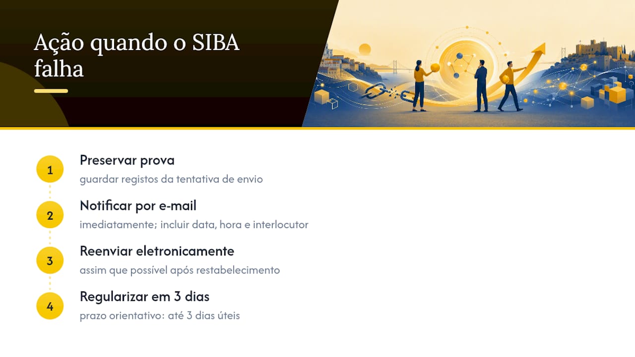 Passos para corrigir falha no SIBA