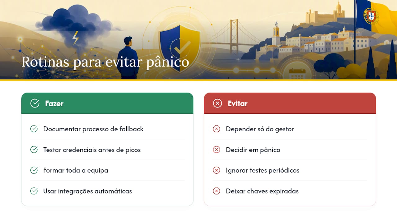 O que a experiência ensina sobre indisponibilidades futuras — overview diagram